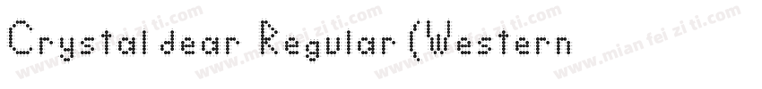 Crystal dear  Regular (Western)字体转换